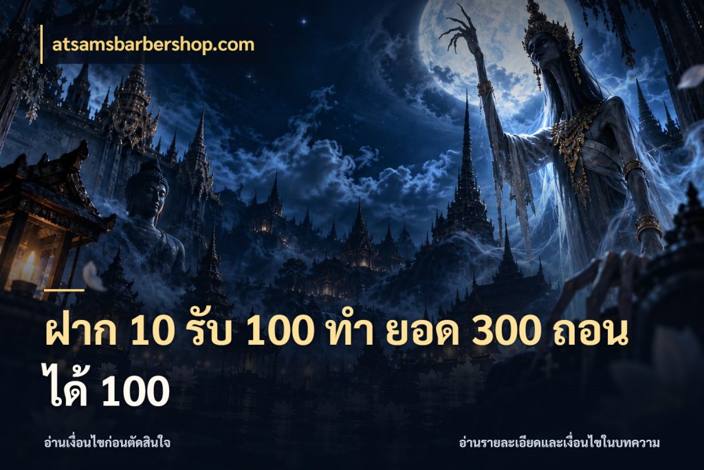 ฝาก 10 รับ 100 ทํา ยอด 300 ถอนได้ 100 โปรกับเกมที่ชอบเลือกให้ตรงสไตล์ สไตล์ atsamsbarbershop.com