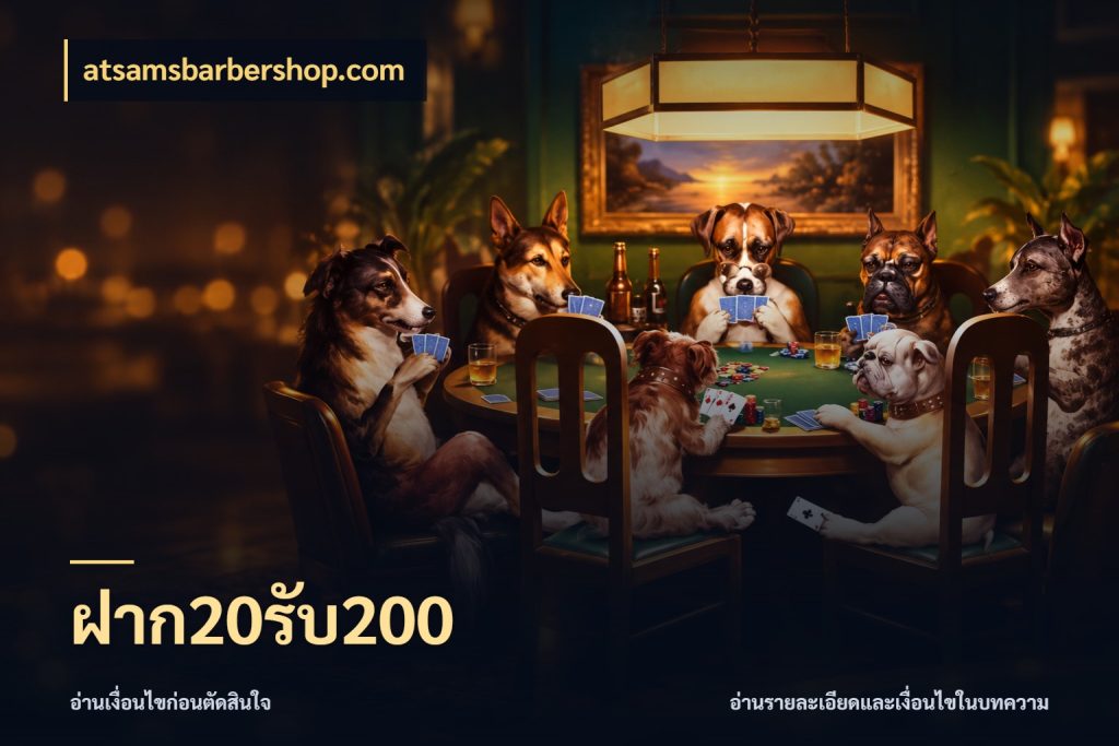 ฝาก20รับ200 โปรกับเกมที่ชอบเลือกให้ตรงสไตล์ ในมุม atsamsbarbershop.com