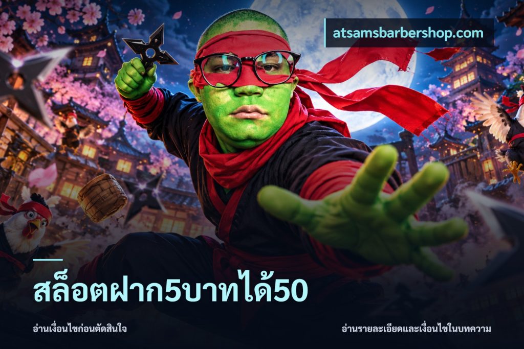 สล็อตฝาก5บาทได้50