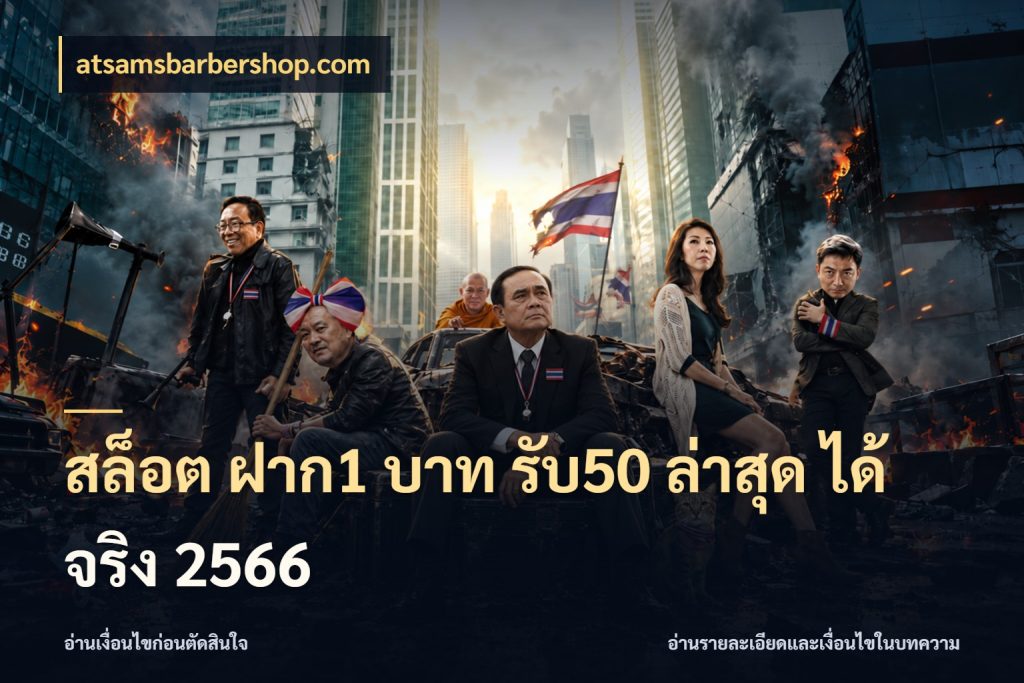 สล็อต ฝาก1 บาท รับ50 ล่าสุด ได้ จริง 2566 จับประเด็นยอดรับก่อนเลือกความสนุก ในมุม atsamsbarbershop.com