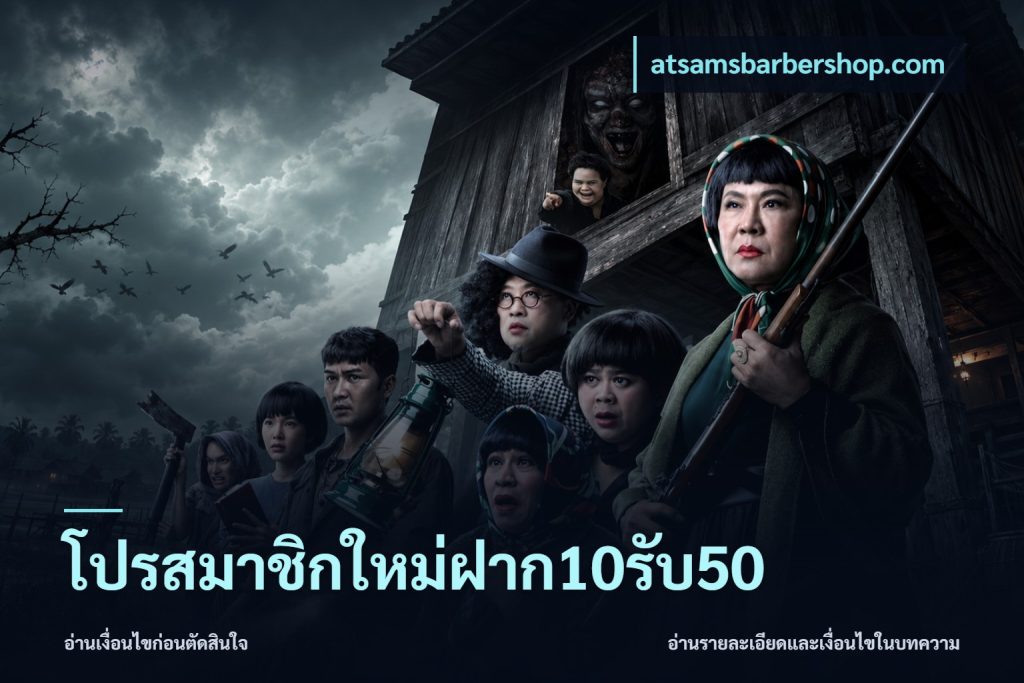 โปรสมาชิกใหม่ฝาก10รับ50