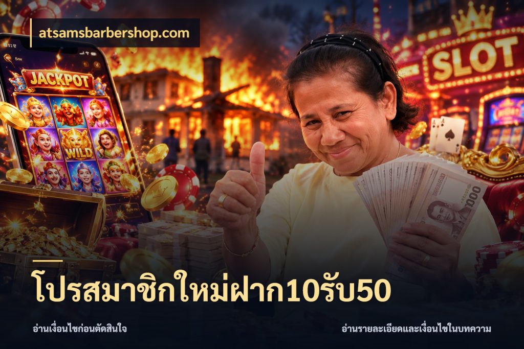 โปรสมาชิกใหม่ฝาก10รับ50 จุดเด่นของเครดิตที่คนชอบเกมอยากรู้ กับ atsamsbarbershop.com