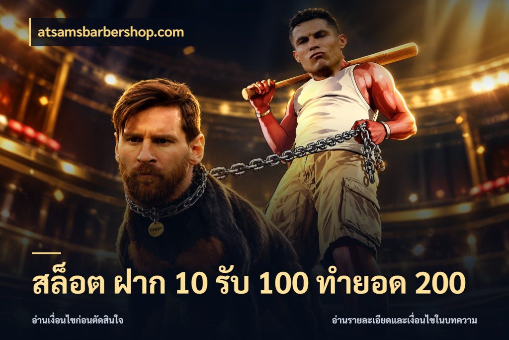 สล็อต ฝาก 10 รับ 100 ทำยอด 200 สีสันของโปรฝากและยอดรับ กับ atsamsbarbershop.com